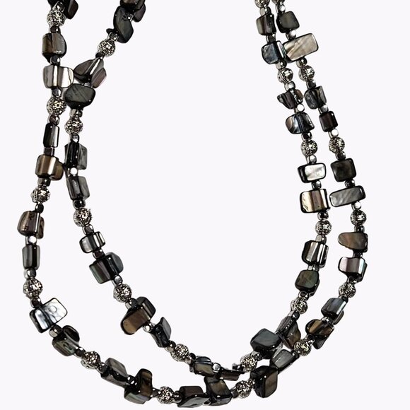 Elegant Boho Chipped Gemstone Multi Strand Necklace Fashion Jewelry Women - Picture 2 of 6